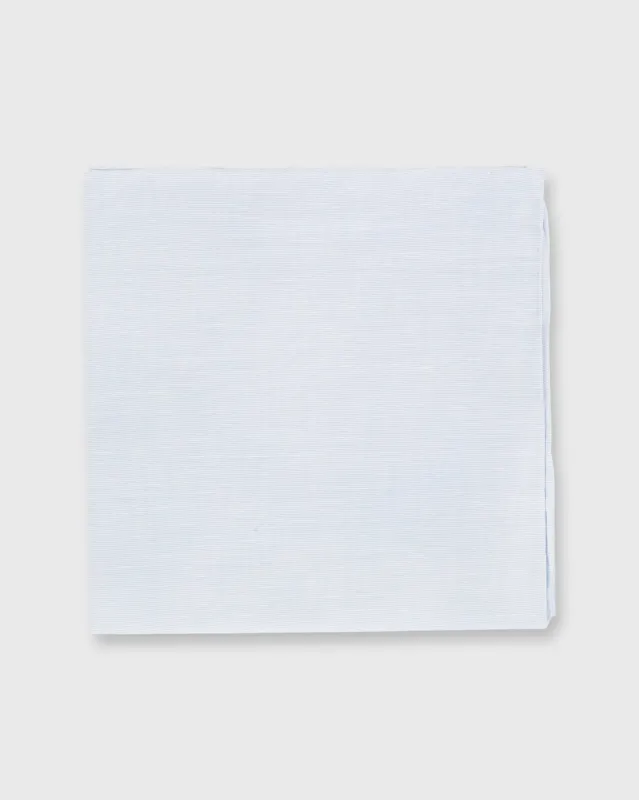 Hand-Rolled Pocket Square in Sky Blue Cotolino sold by Mashburn