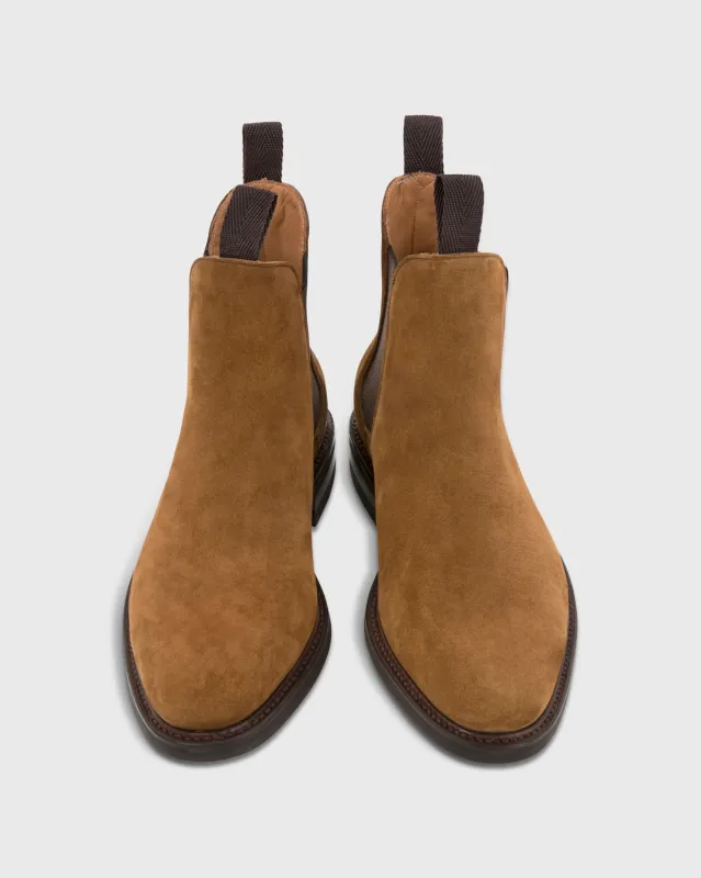 Chelsea Boot in Tobacco Suede sold by Mashburn