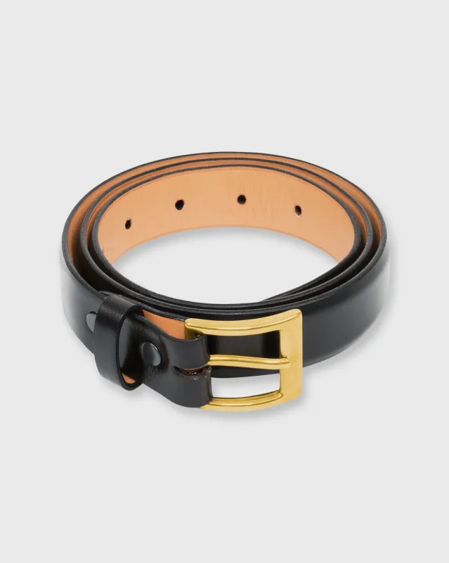 1" Belt in Black Calfskin sold by Mashburn