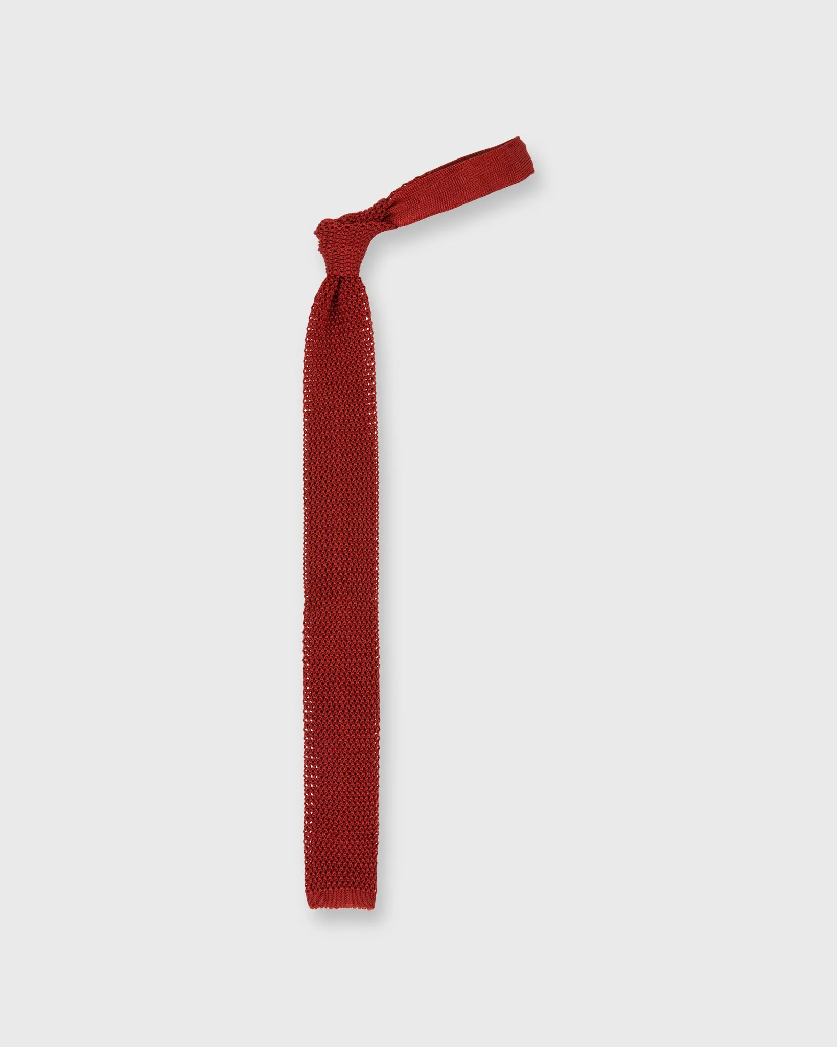 Silk Knit Tie in Cinnamon sold by Mashburn product image thumbnail 3