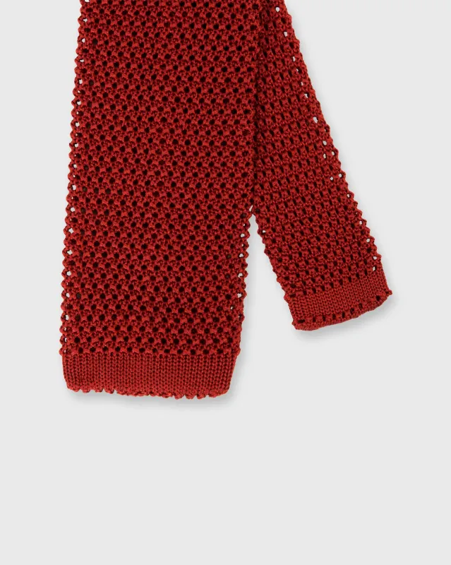 Silk Knit Tie in Cinnamon sold by Mashburn
