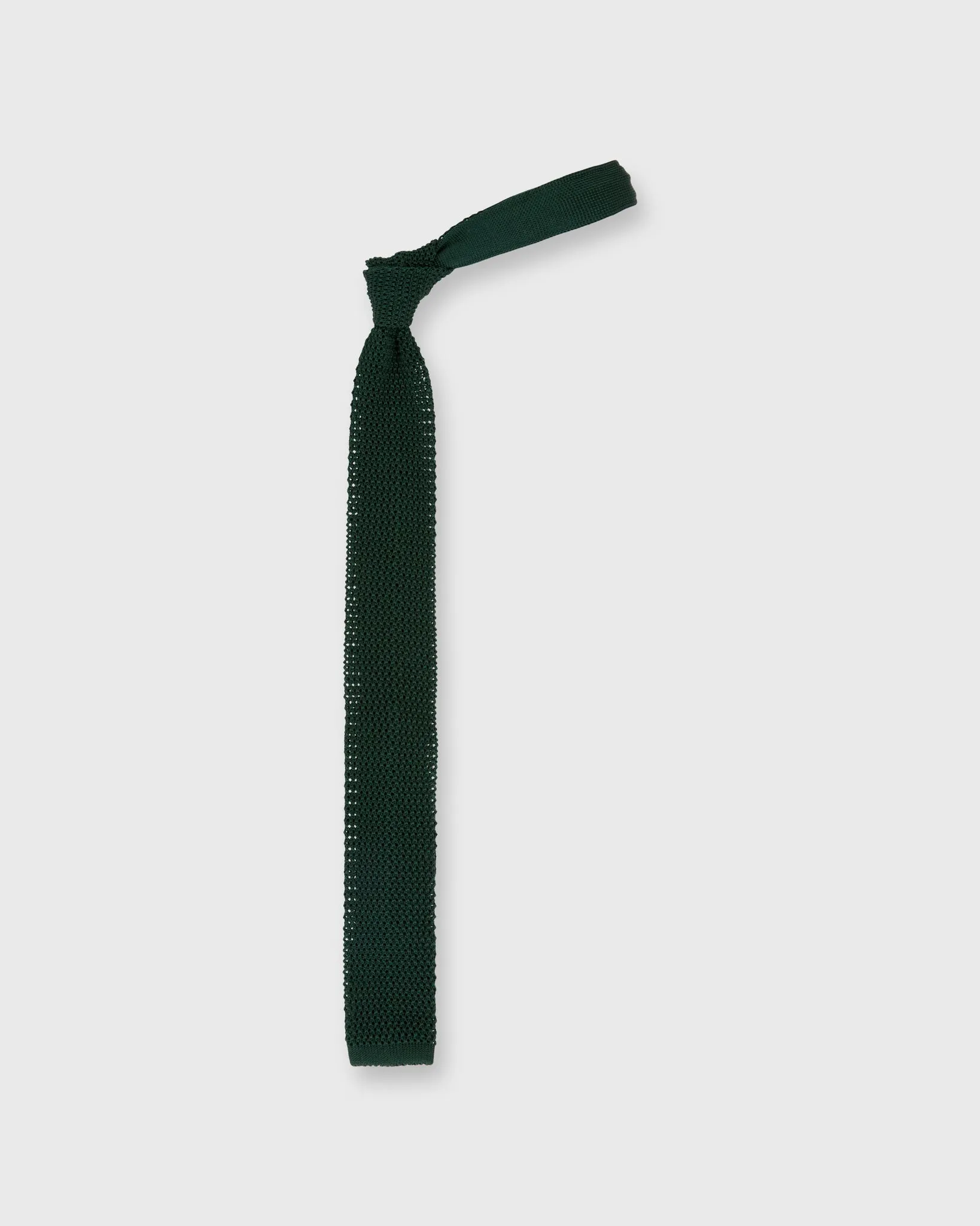 Silk Knit Tie in Hunter sold by Mashburn product image thumbnail 3