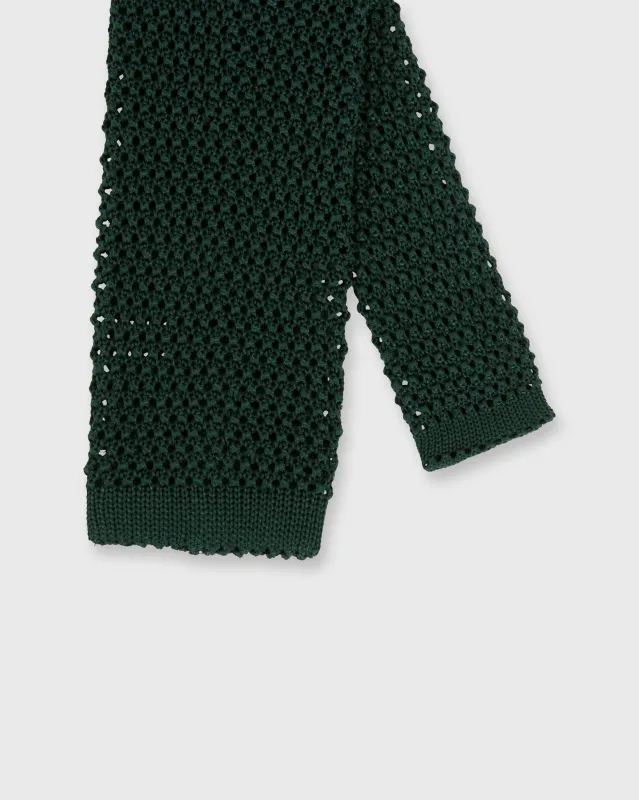 Silk Knit Tie in Hunter sold by Mashburn