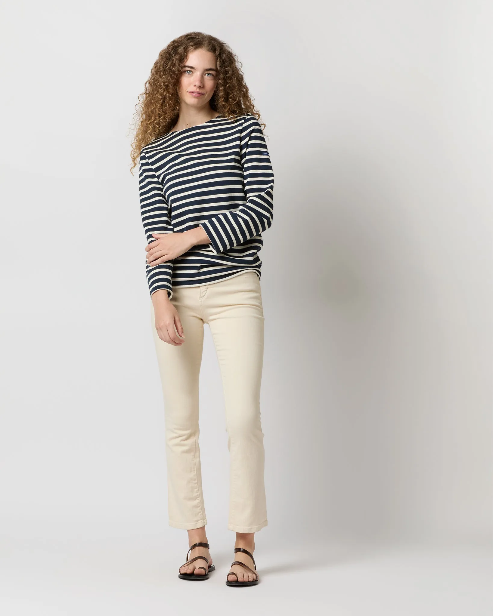 Modern Meridien Tee in Marine/Ecru Stripe sold by Mashburn product image thumbnail 3