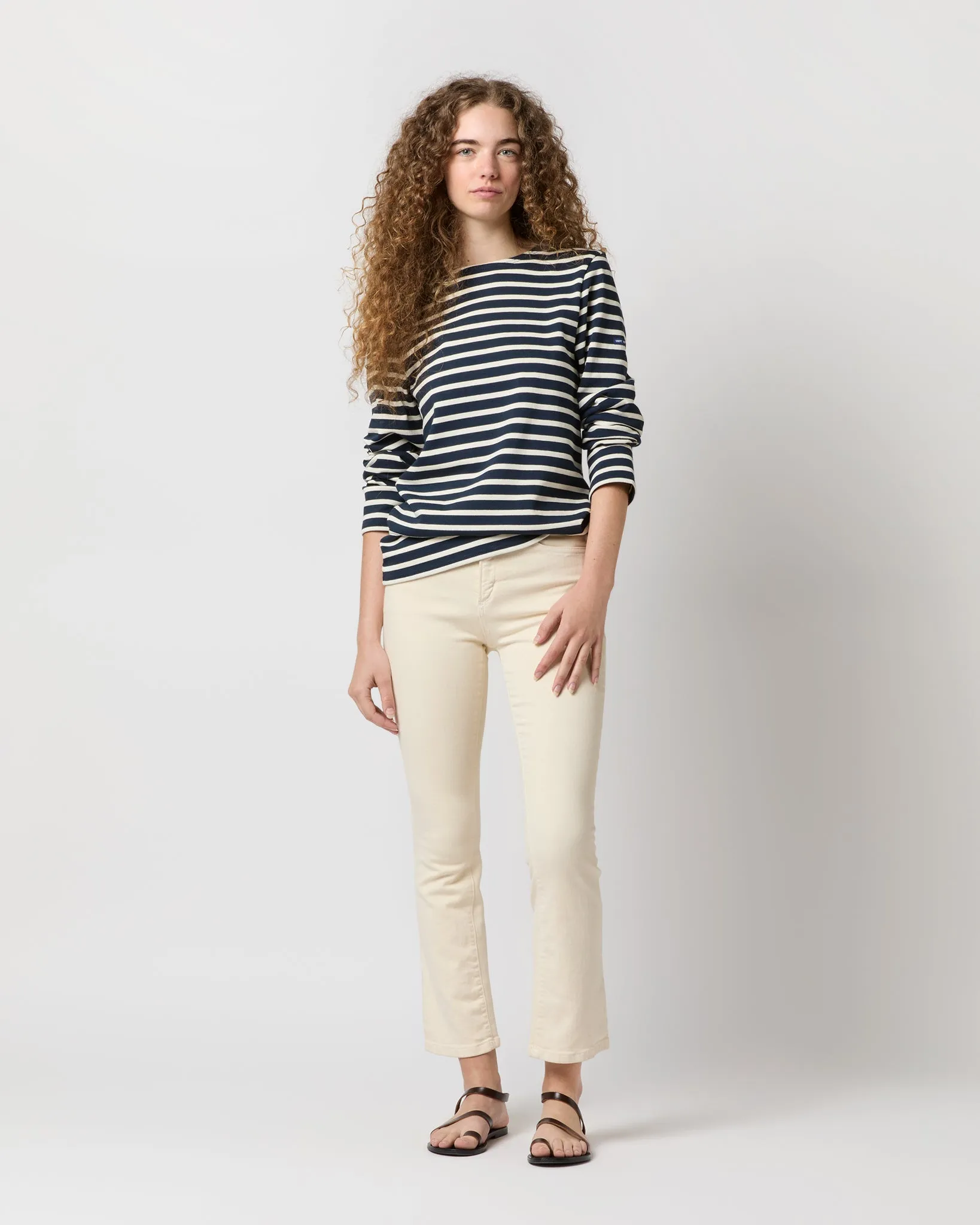 Modern Meridien Tee in Marine/Ecru Stripe sold by Mashburn product image thumbnail 5