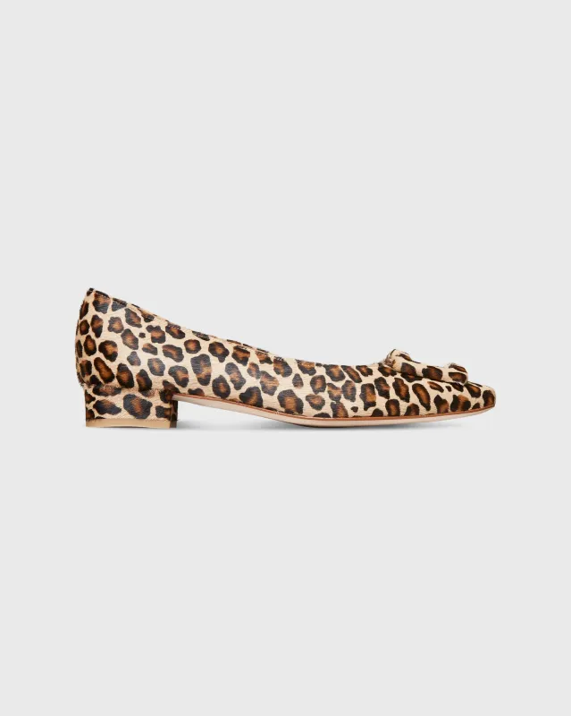 Buckle Shoe in Leopard Calf Hair sold by Mashburn