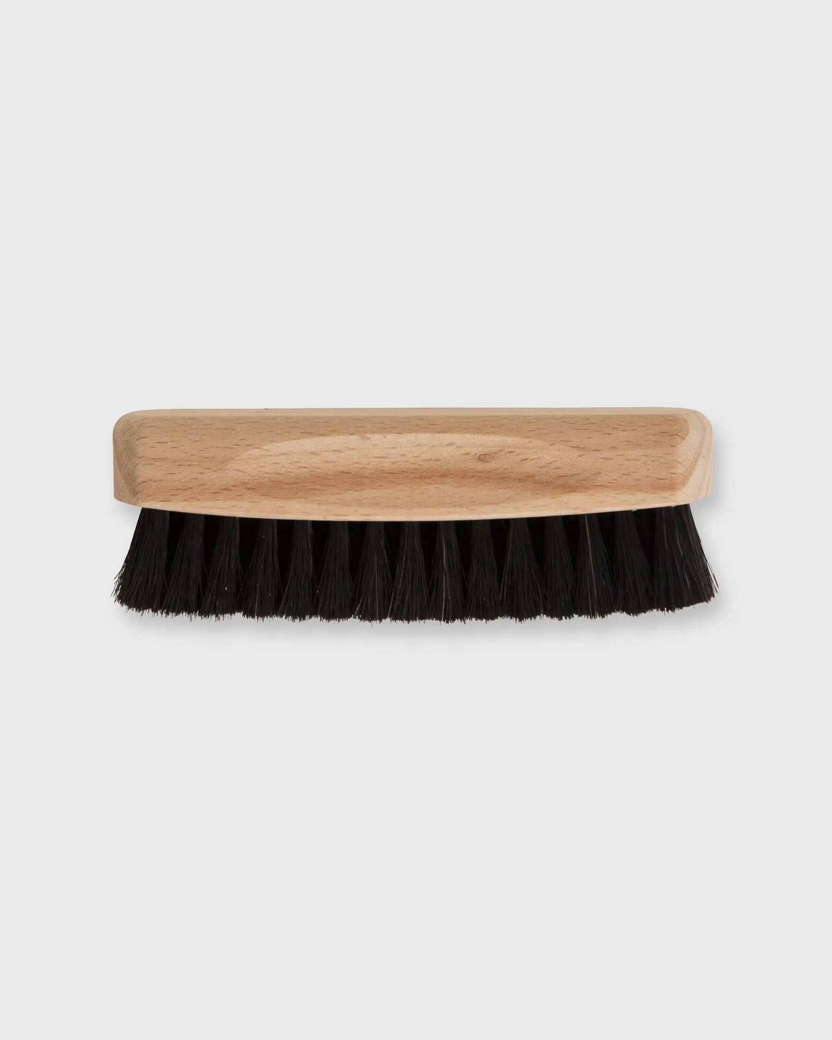 Shoe Shine Brush in Untreated Beechwood/Black Bristles sold by Mashburn