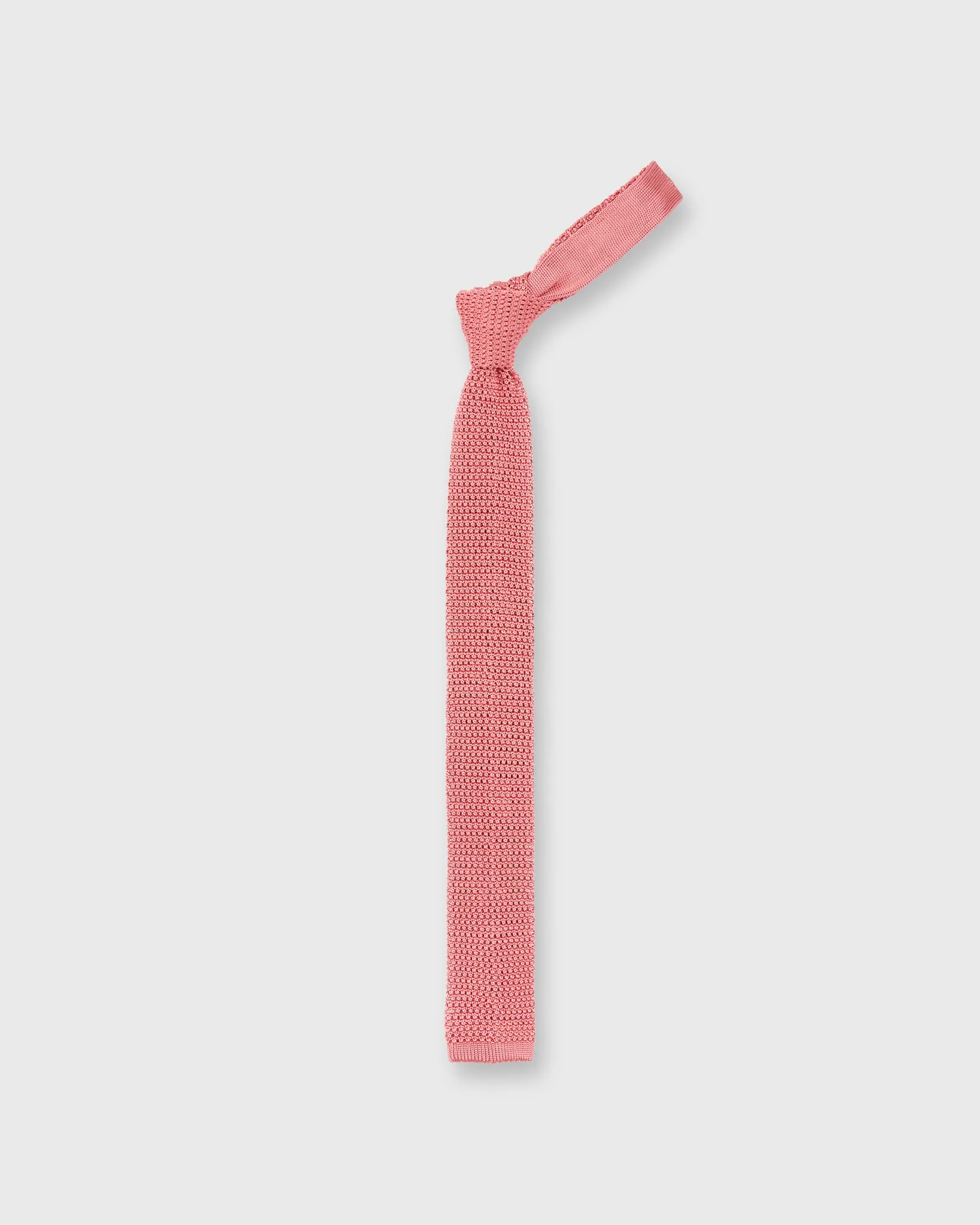 Silk Knit Tie in Coral sold by Mashburn product image thumbnail 3