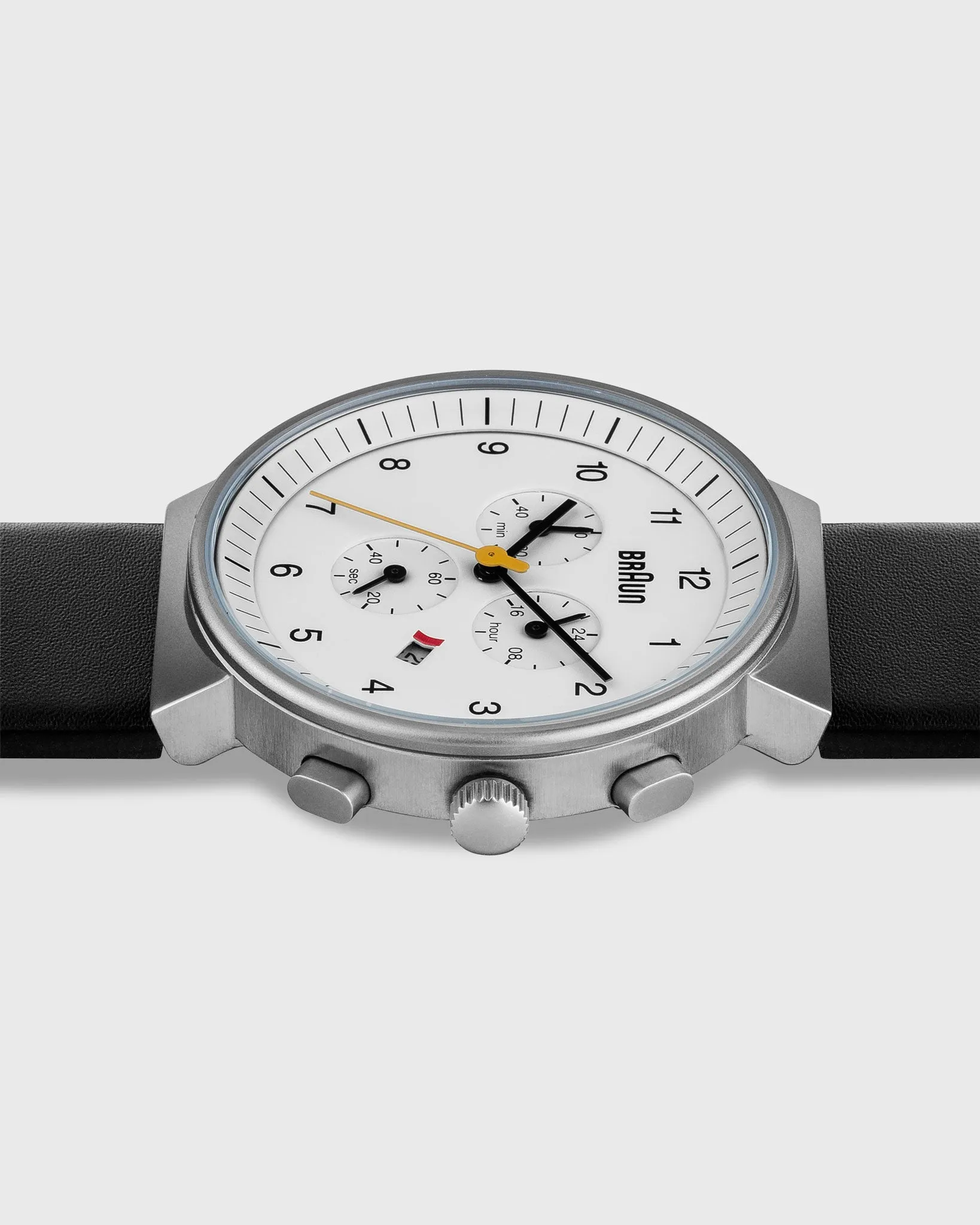 Chronograph Analog Watch in White/Black sold by Mashburn product image thumbnail 4