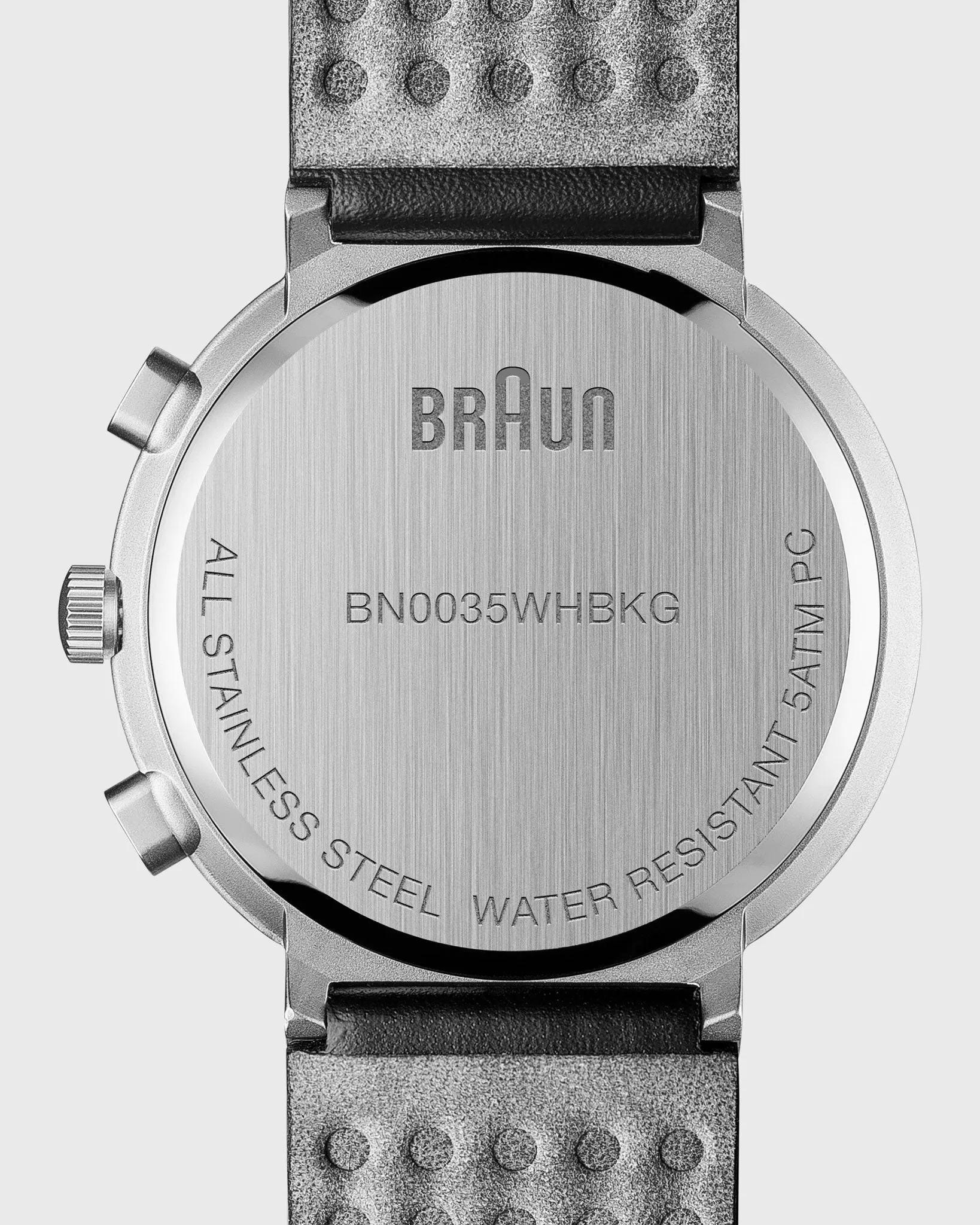 Chronograph Analog Watch in White/Black sold by Mashburn product image thumbnail 5