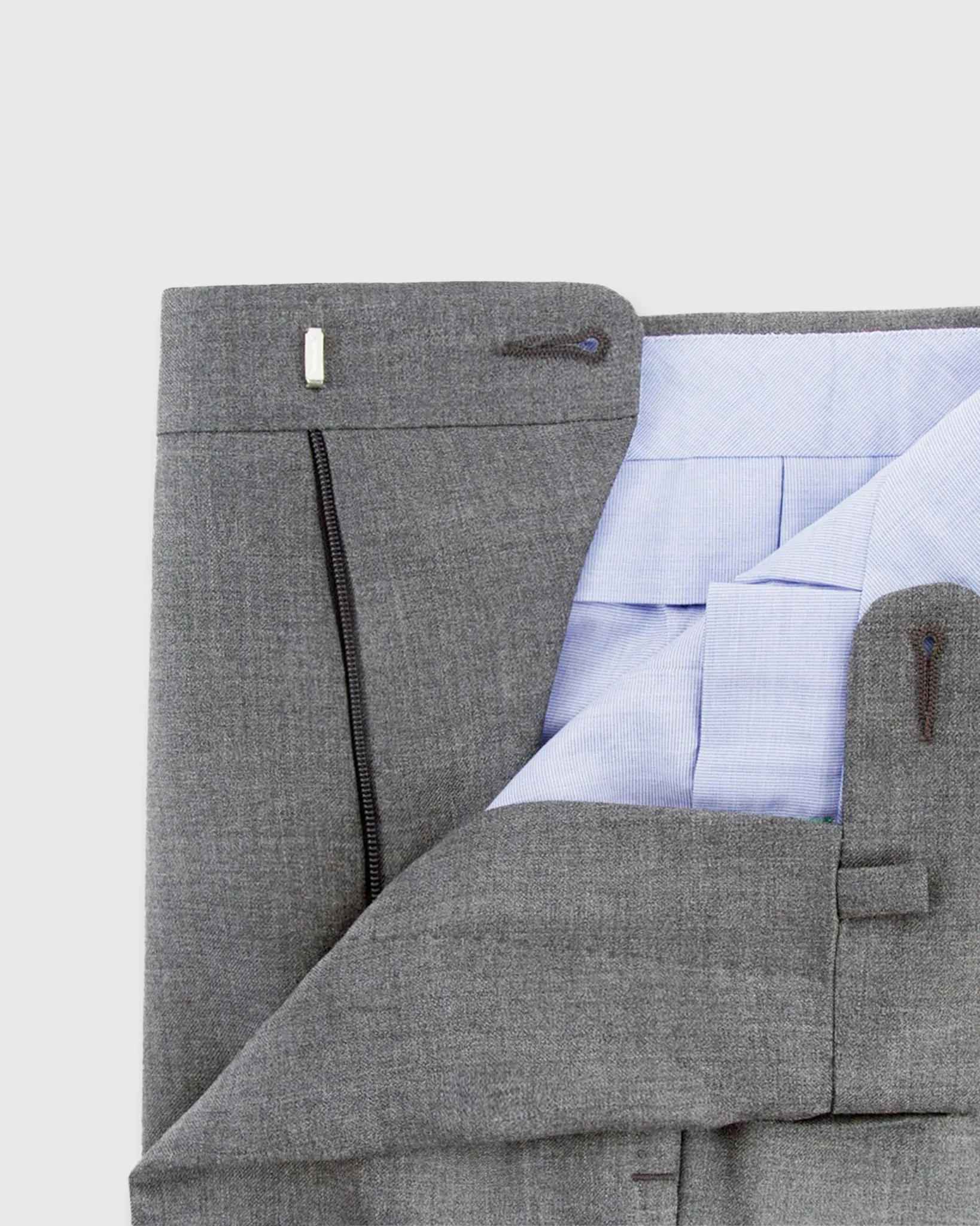 Dress Trouser in Oxford Grey Lightweight Twill sold by Mashburn product image thumbnail 4