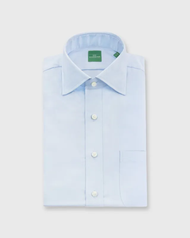 Spread Collar Dress Shirt in Sky Blue Roxford sold by Mashburn