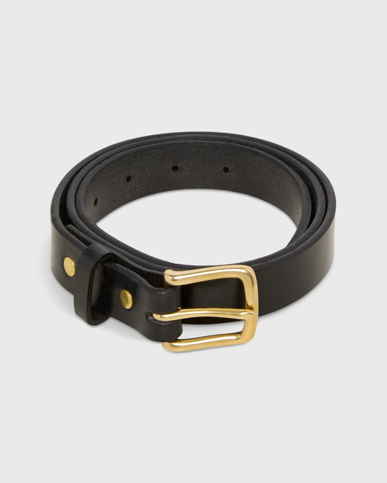 1" Belt in Black Bridle sold by Mashburn