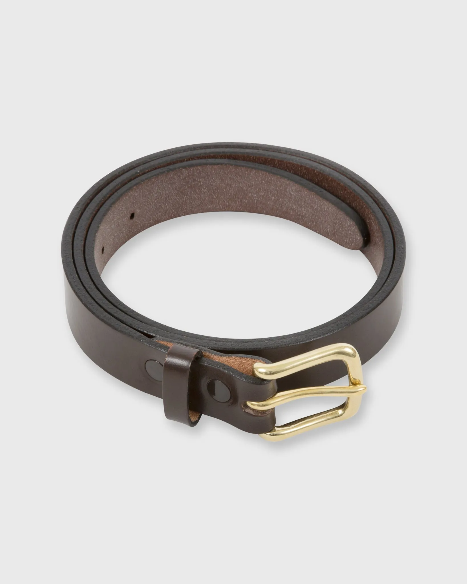 1" Belt in Chocolate Bridle sold by Mashburn product image thumbnail 2