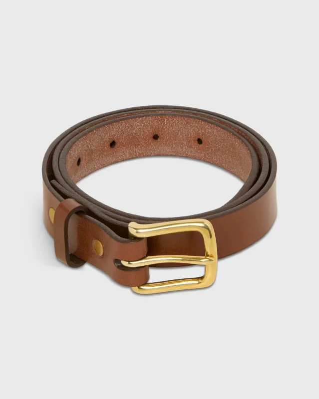 1" Belt in Medium Brown Bridle sold by Mashburn