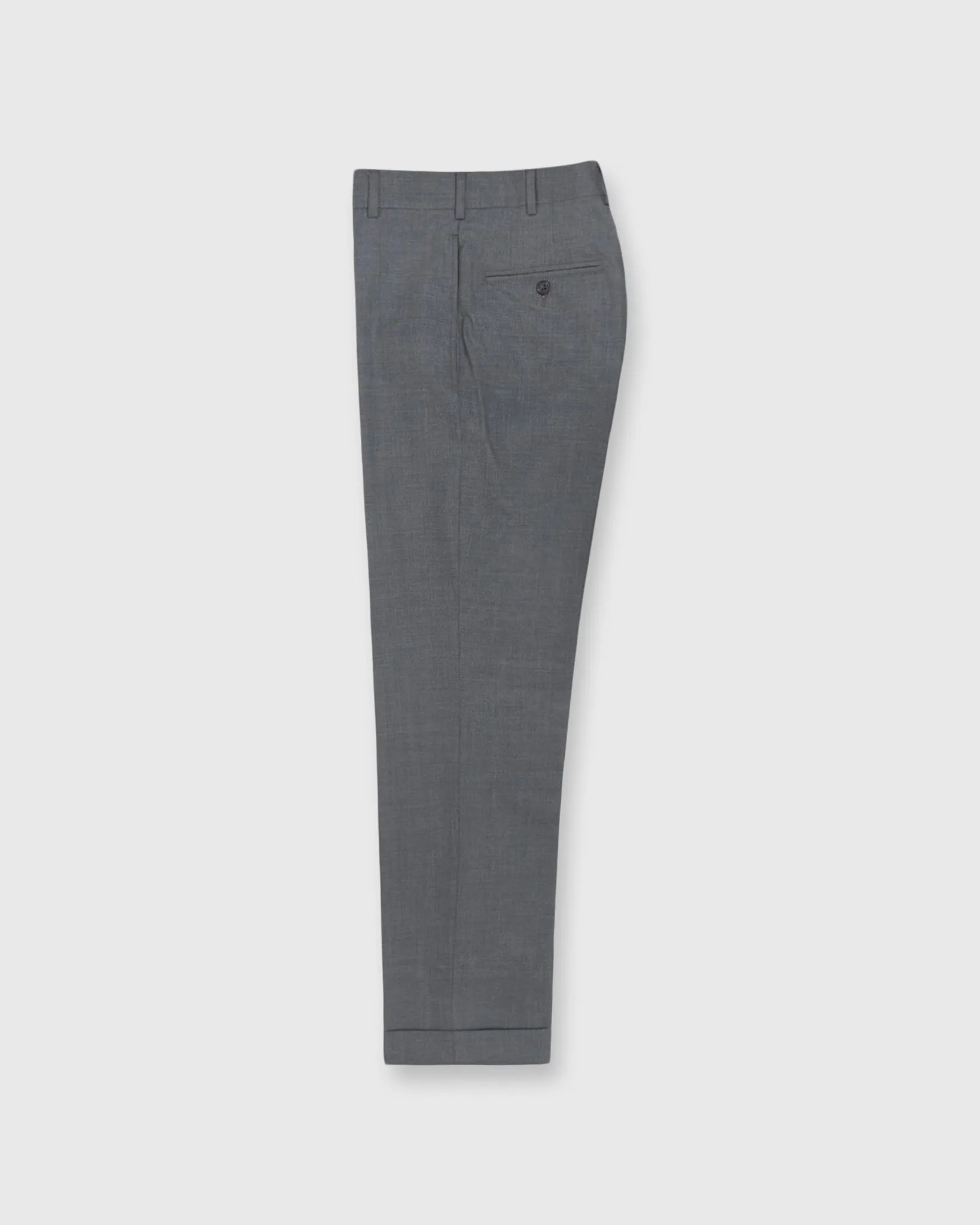 Dress Trouser in Mid-Grey Lightweight Twill sold by Mashburn