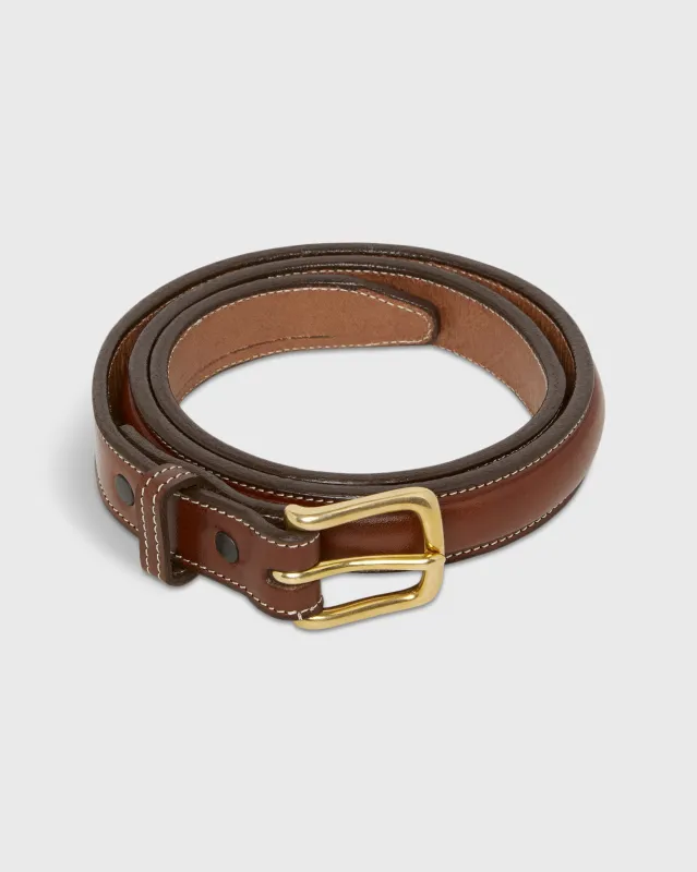 1" Bombay Stitch Belt in Oak Bridle sold by Mashburn
