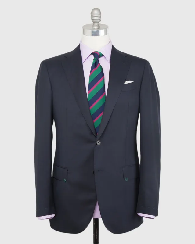Kincaid No. 3 Suit in Navy Blue Sharkskin sold by Mashburn