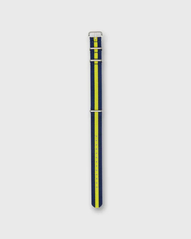 Nato Watch Strap in Blue/Yellow Stripe sold by Mashburn