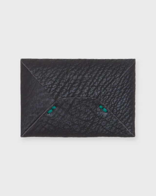 Envelope Card Holder in Chocolate Sharkskin sold by Mashburn