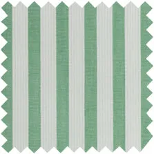 Made-to-Order Pleated Wrap Skirt in Green/White Corded Stripe sold by Mashburn