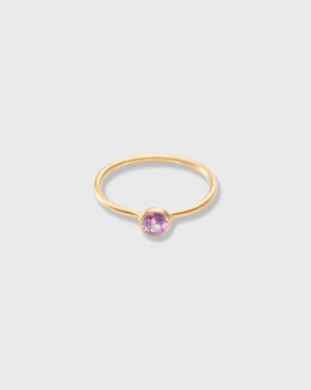 Miniature Princess Ring in Pink Sapphire sold by Mashburn