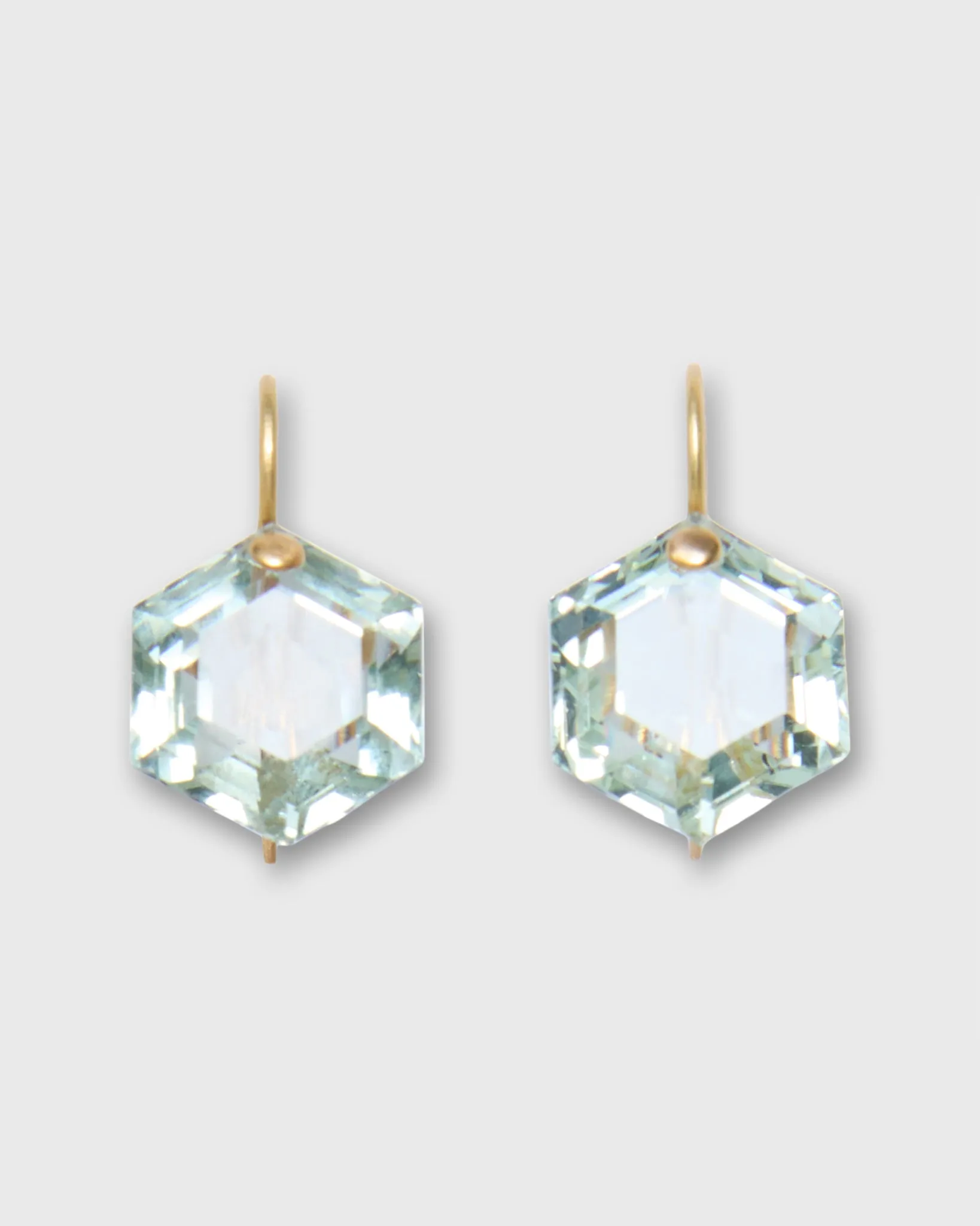 Hexagon Earrings in Green Quartz sold by Mashburn product image thumbnail 3