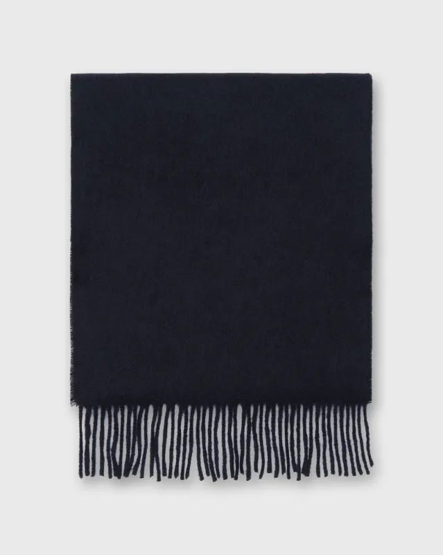 Merino Scarf in Navy sold by Mashburn