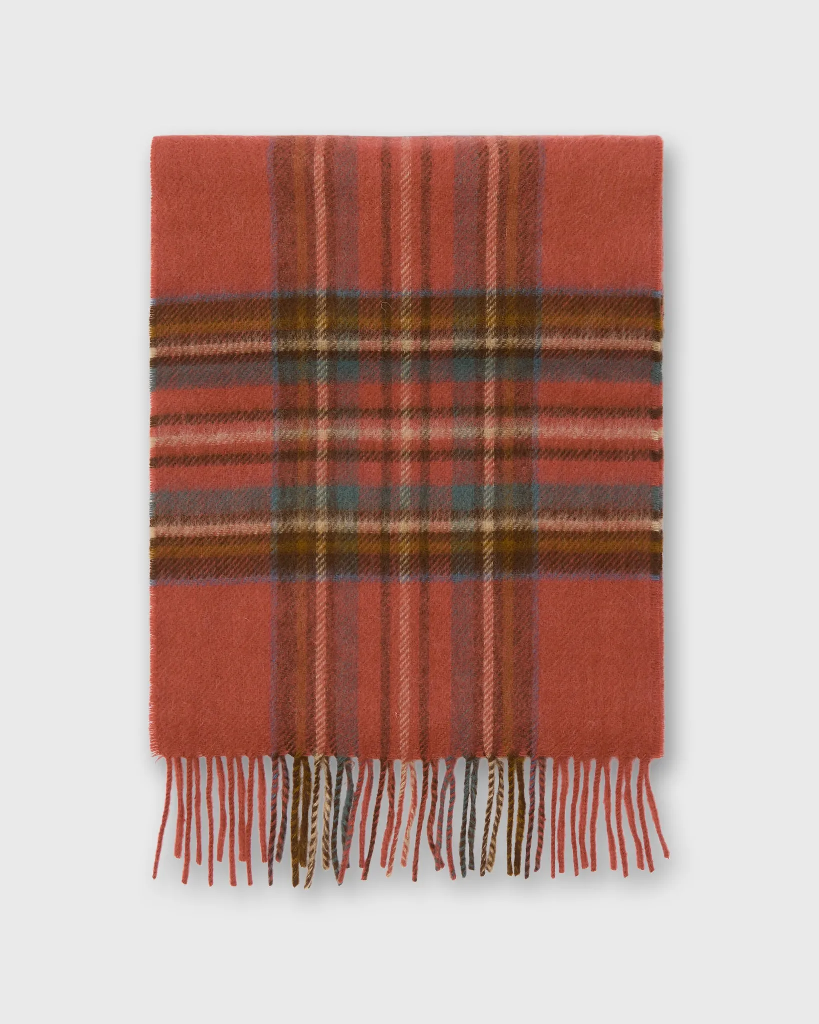 Tartan Merino Scarf in Antique Royal Stewart sold by Mashburn