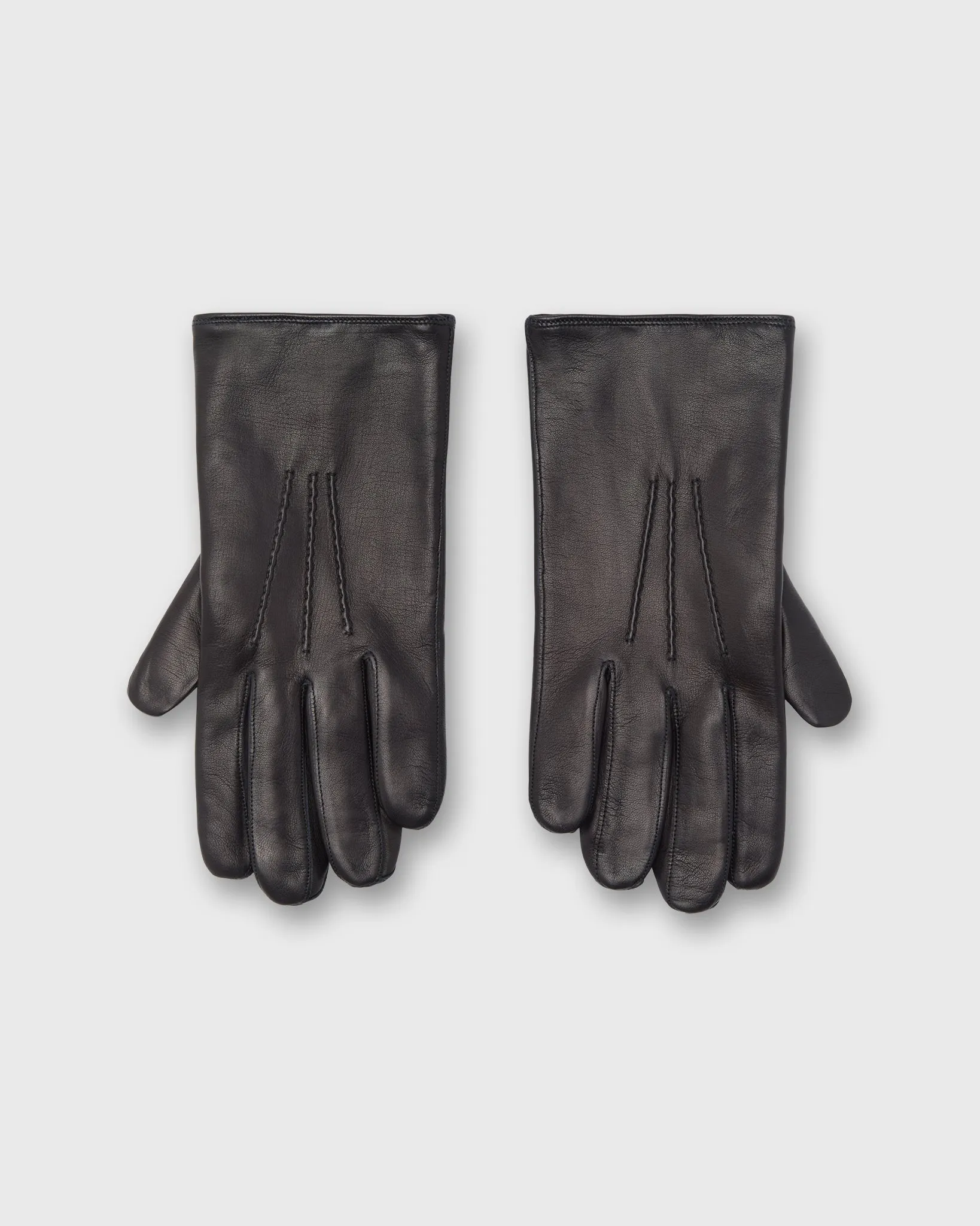 Cashmere-Lined Gloves in Navy Nappa Leather sold by Mashburn
