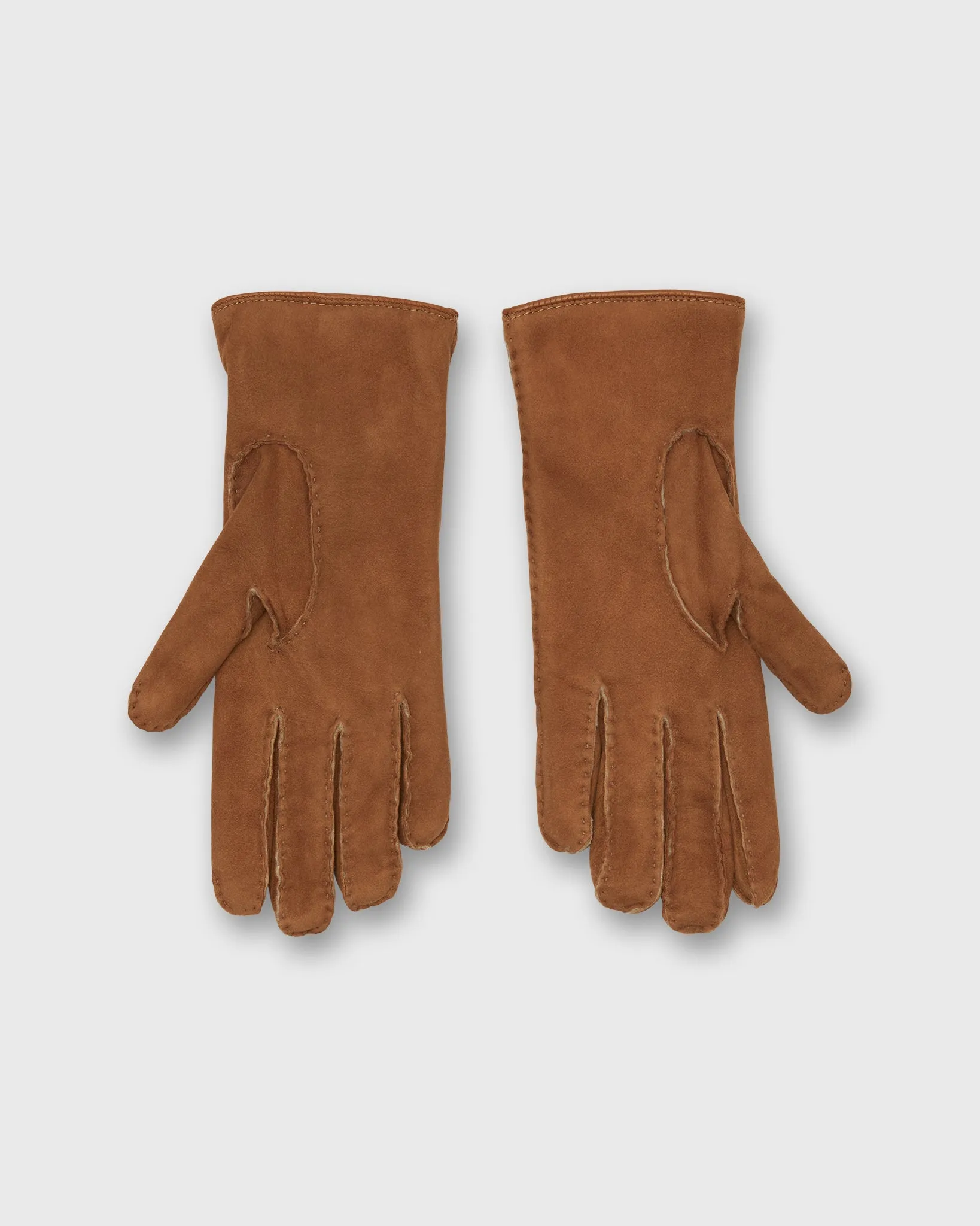 Sherpa-Lined Gloves in Caramel Suede sold by Mashburn product image thumbnail 2
