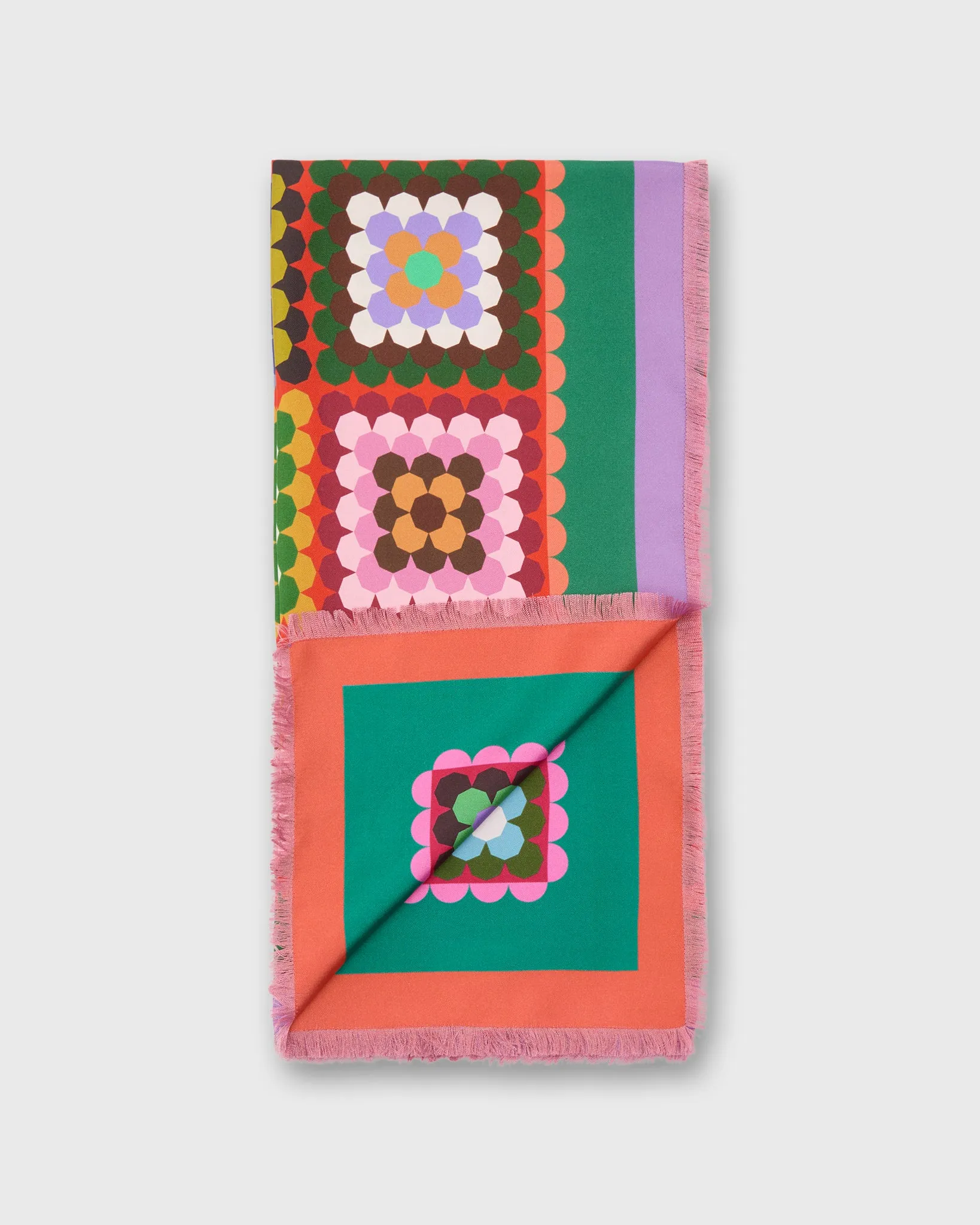 Silk Square Scarf in Crochet sold by Mashburn product image thumbnail 3