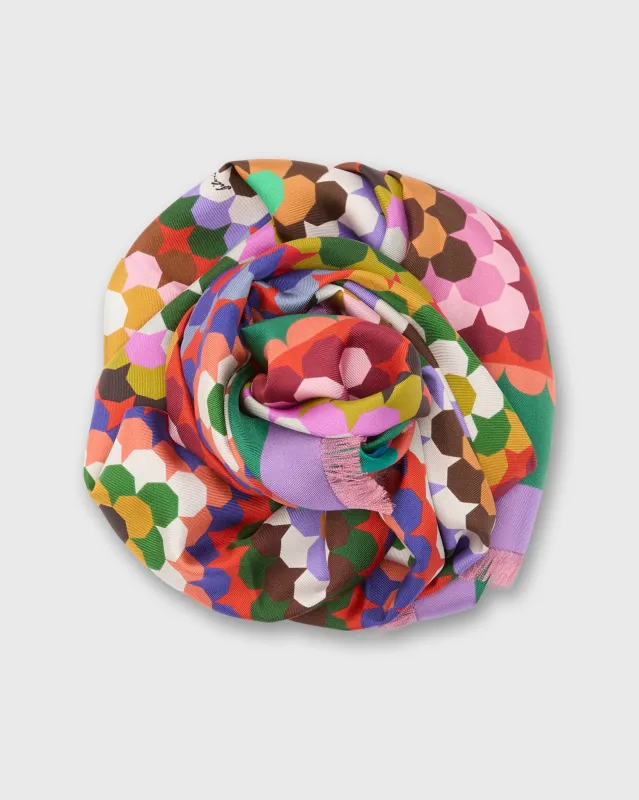 Silk Square Scarf in Crochet made by Mashburn