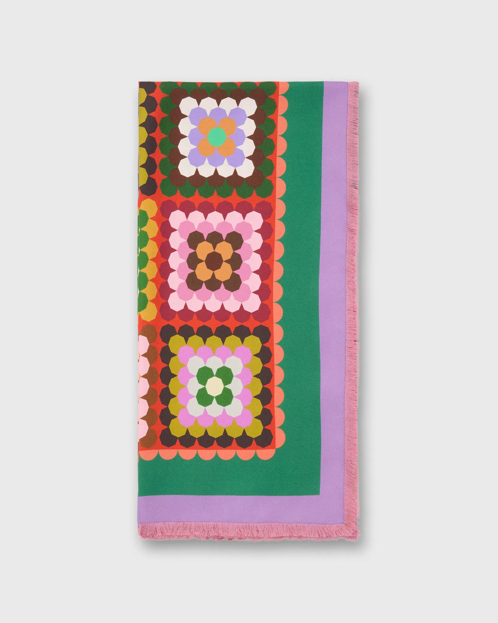 Silk Square Scarf in Crochet sold by Mashburn product image thumbnail 2