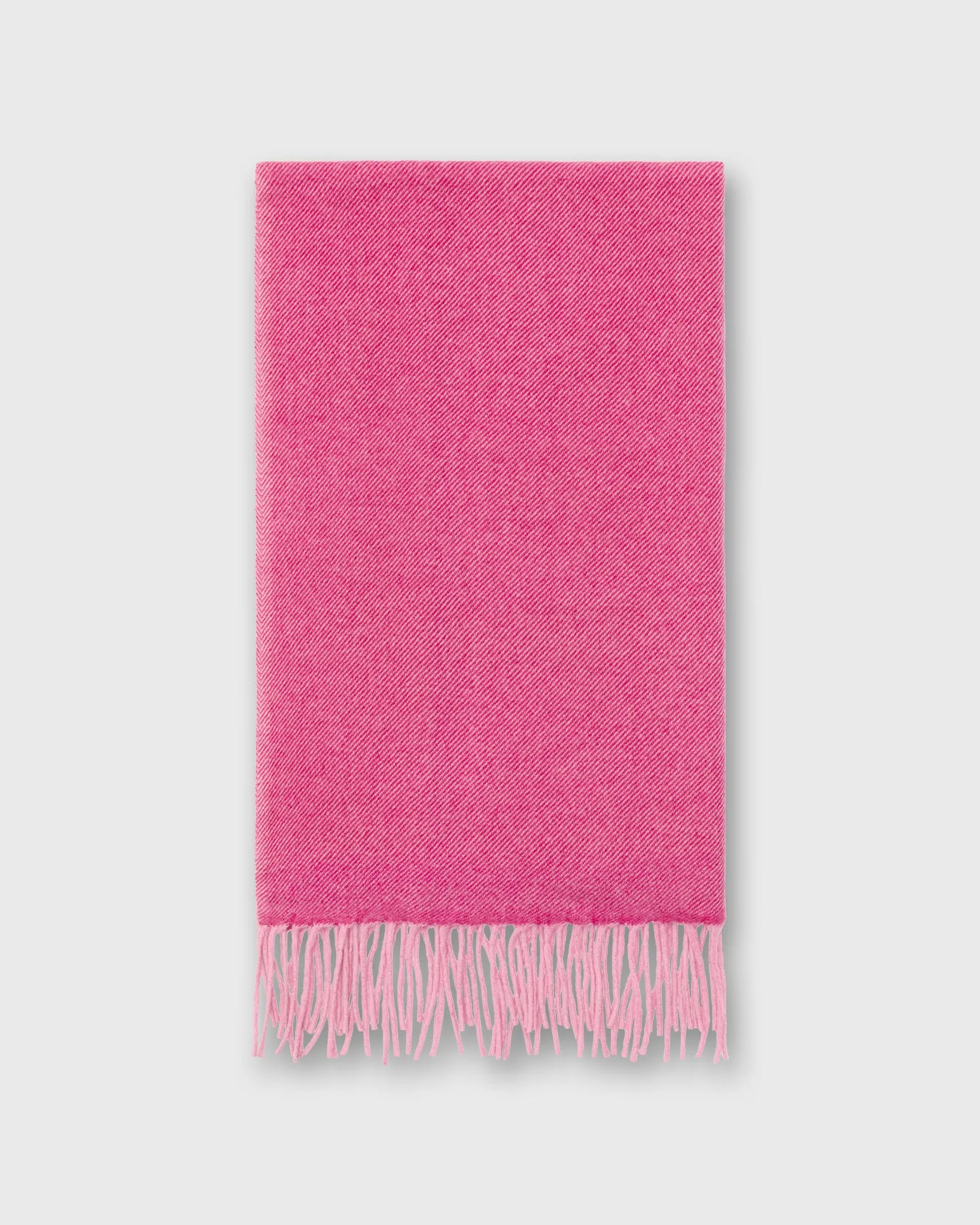 Handwoven Scarf in Light Pink/Pink Brushed Cashmere Twill sold by Mashburn product image thumbnail 2