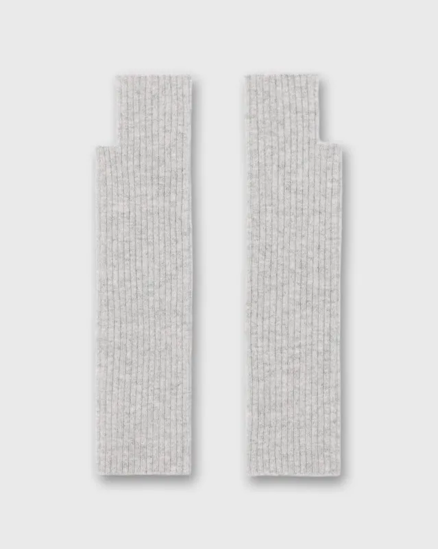 Cashmere Wristwarmer in Pale Heather Grey sold by Mashburn