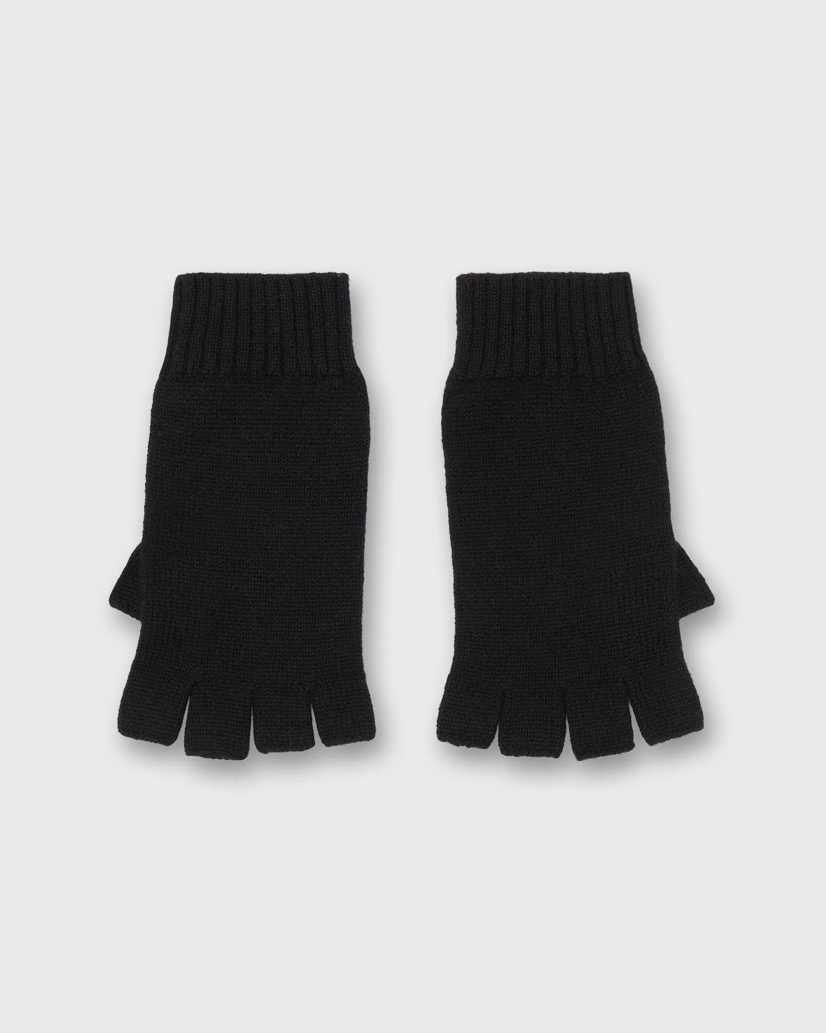 Cashmere Fingerless Gloves in Black sold by Mashburn