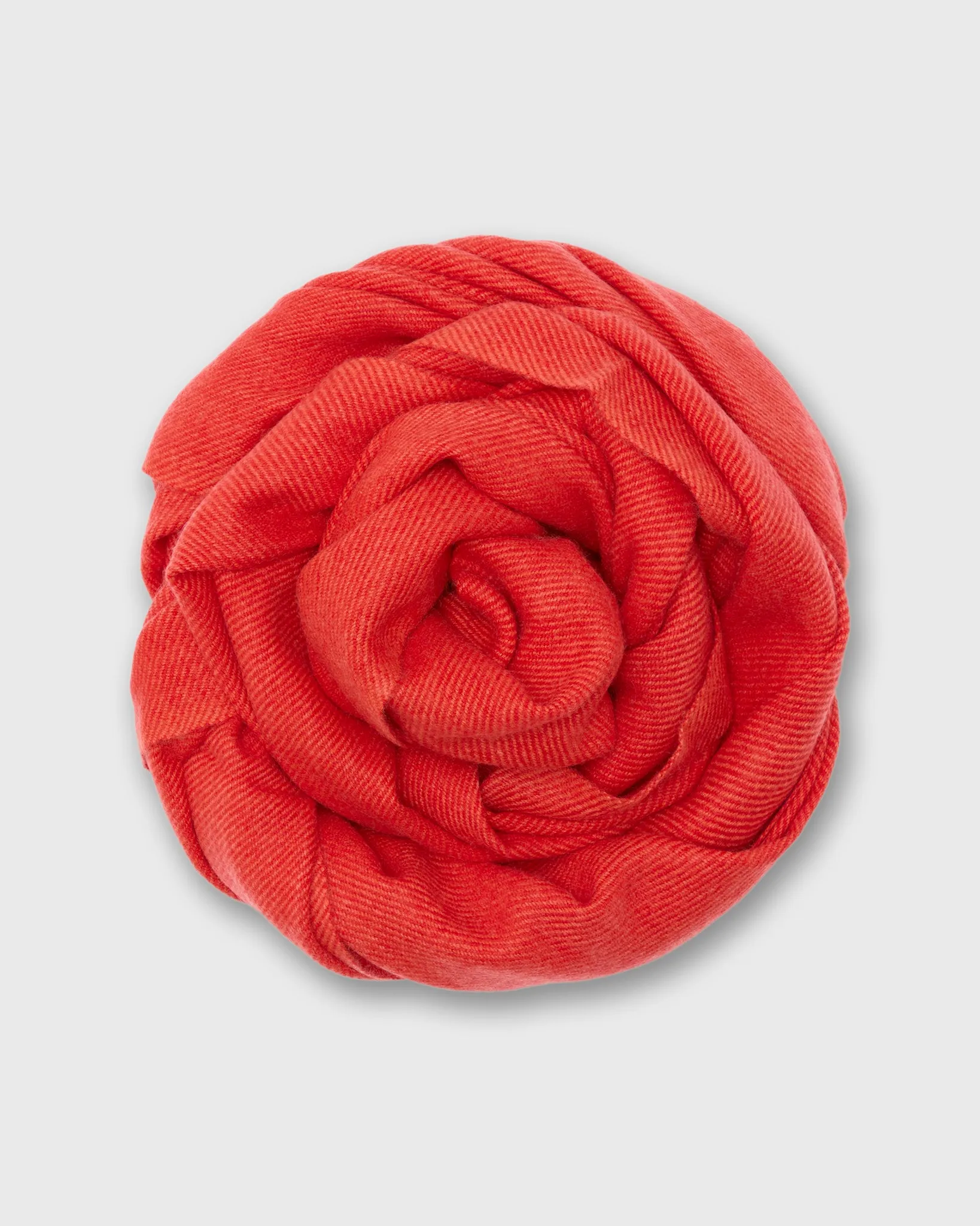 Handwoven Scarf in Orange/Red Brushed Cashmere Twill sold by Mashburn