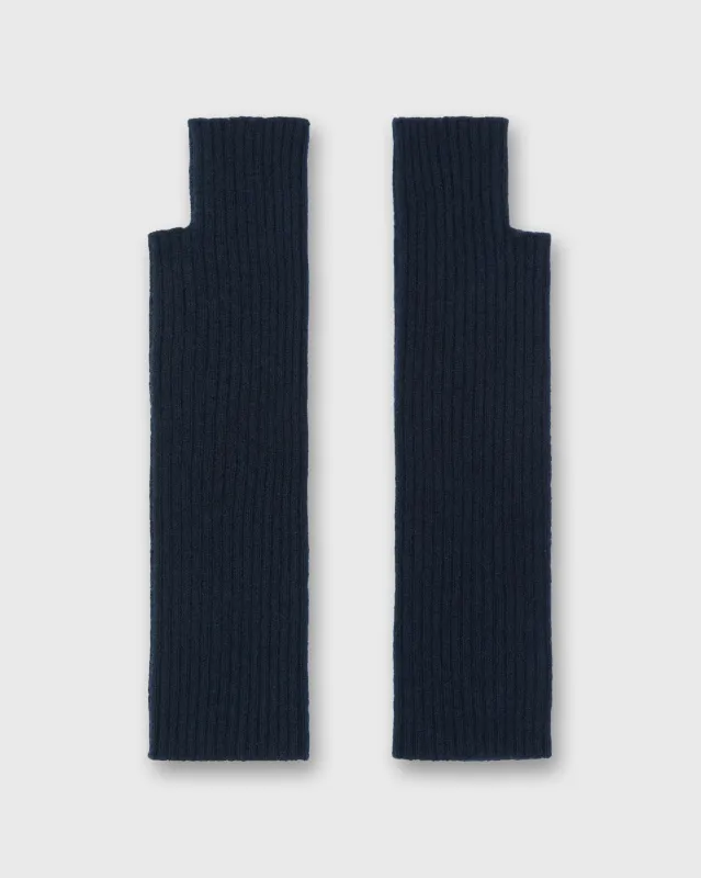 Cashmere Wristwarmer in Navy sold by Mashburn