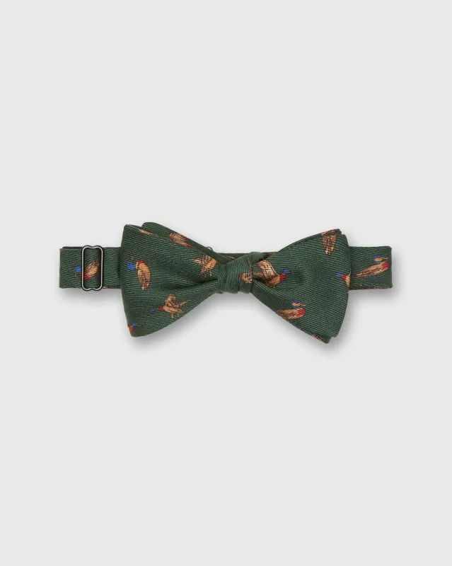 Silk Bow Tie in Green Bridgewater Duck sold by Mashburn