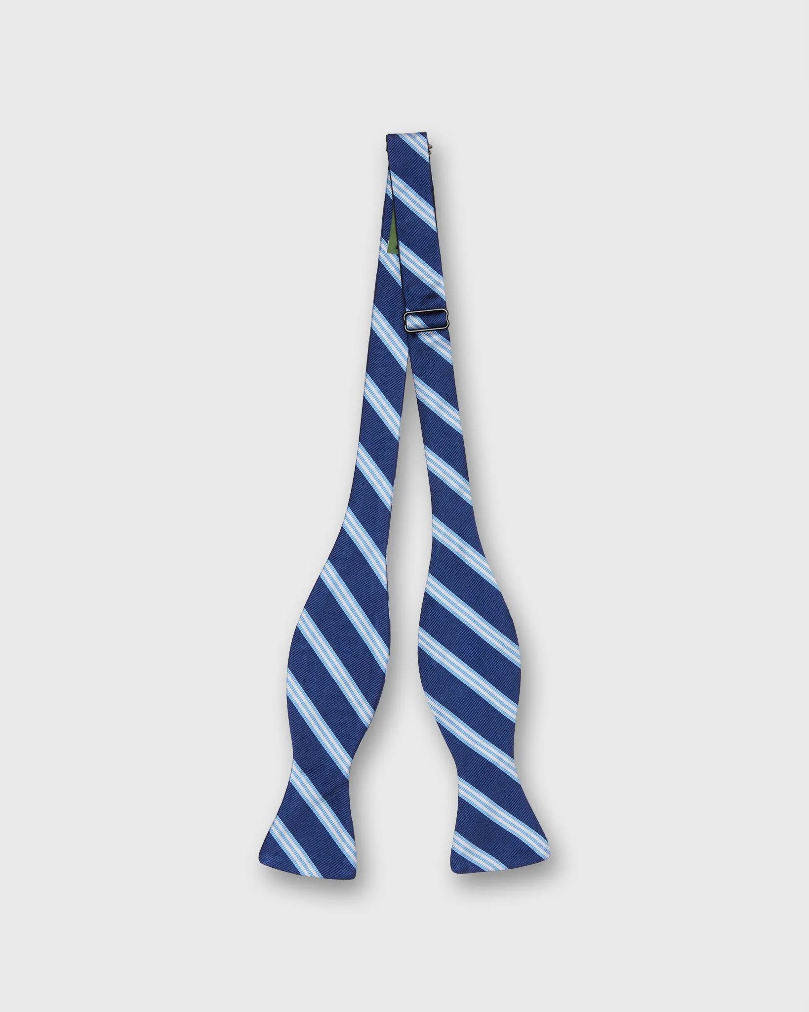 Silk Bow Tie in Navy/Blue Brooks Stripe sold by Mashburn product image thumbnail 2