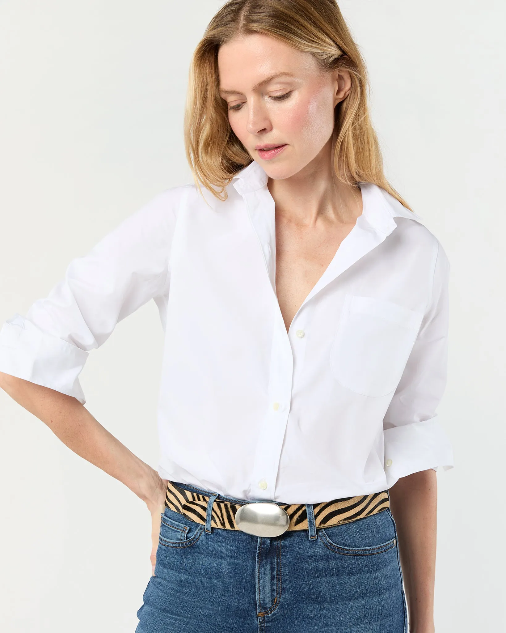 1.5" Conroy Belt in Zebra Calf Hair sold by Mashburn product image thumbnail 3