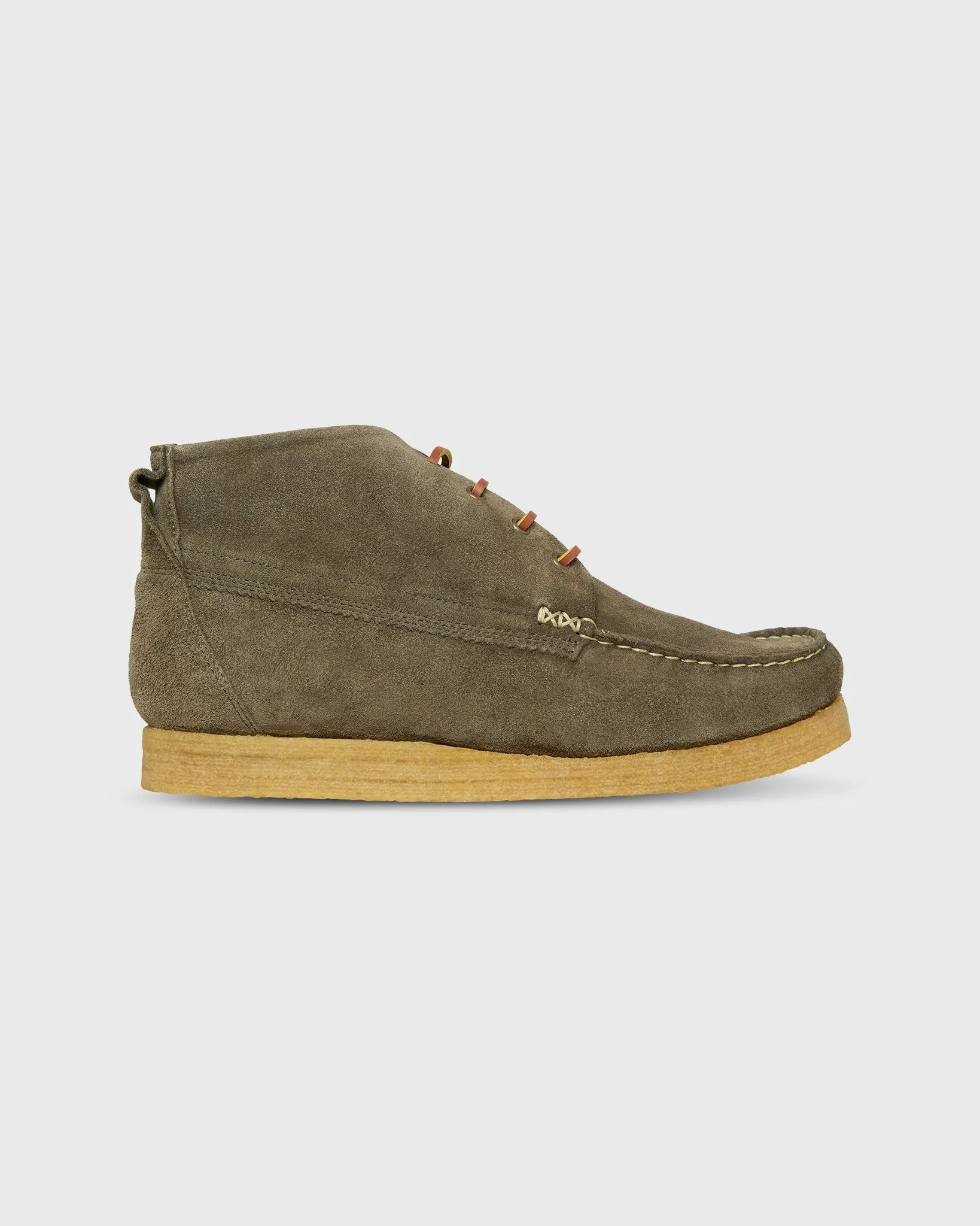 Chukka Crepe Moccasin in Olive Suede sold by Mashburn product image thumbnail 2