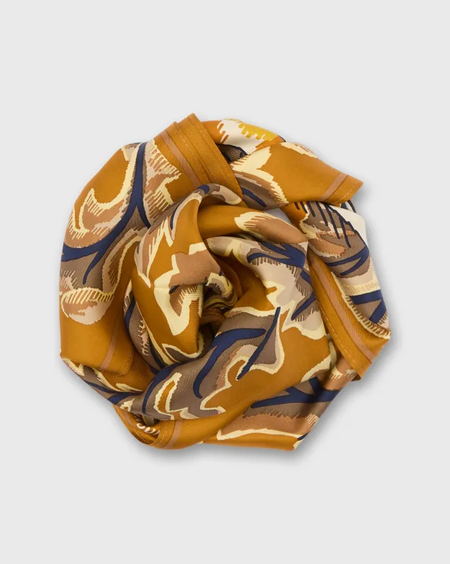 Leonard Square Scarf in Saffron sold by Mashburn
