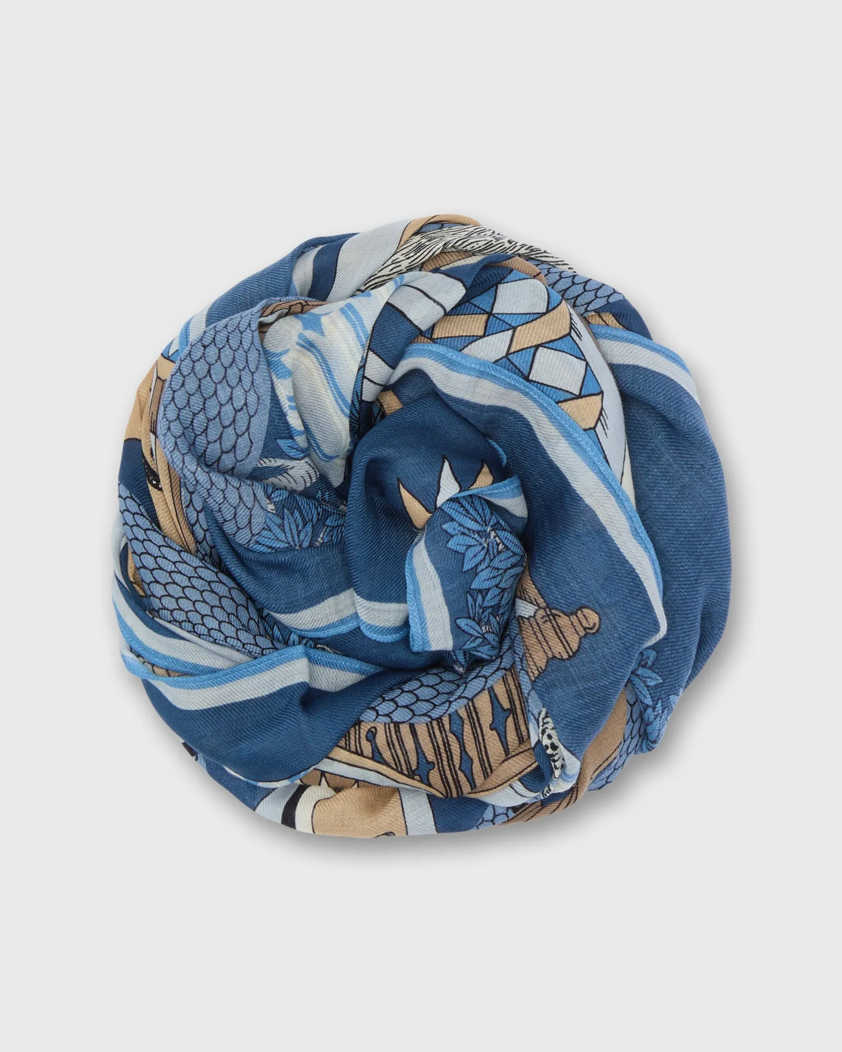 Nicolas Scarf in Blue sold by Mashburn product image thumbnail 2
