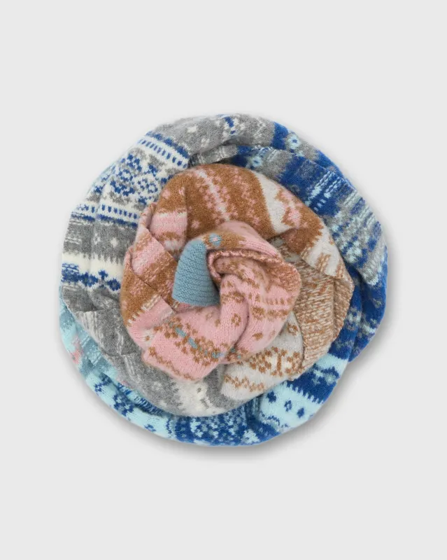 Alloa Fairisle Scarf in Dew sold by Mashburn
