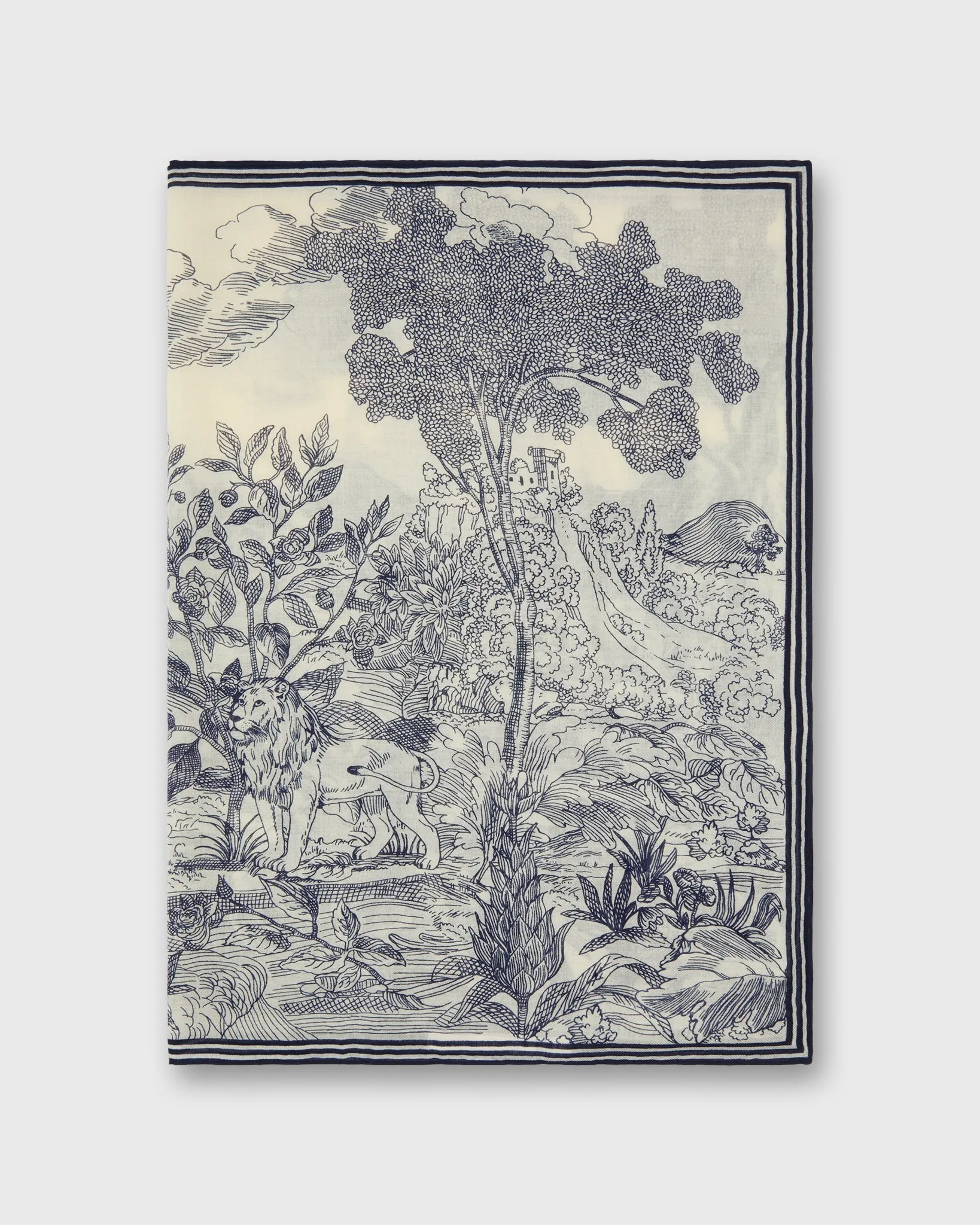 Histoire Scarf in White sold by Mashburn product image thumbnail 2