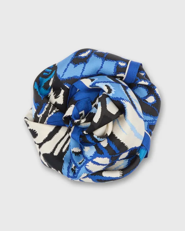 Papillions Square Scarf in Blue sold by Mashburn