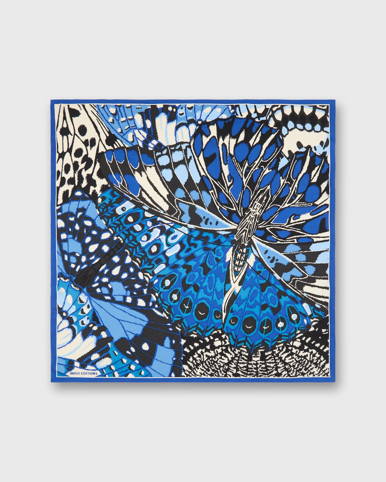 Papillions Square Scarf in Blue sold by Mashburn product image thumbnail 2