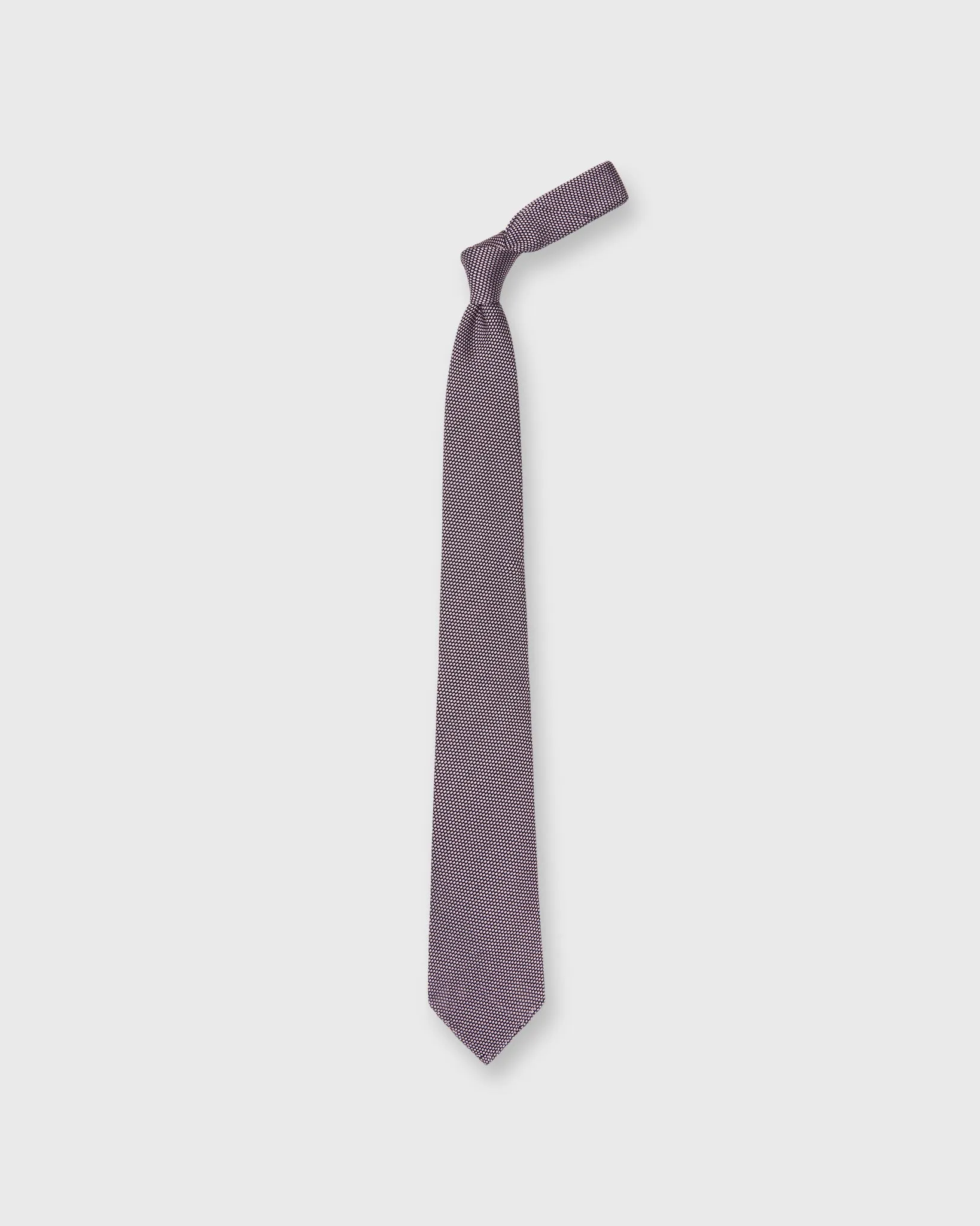 Silk Fino Grenadine Tie in Pink/Navy sold by Mashburn product image thumbnail 3